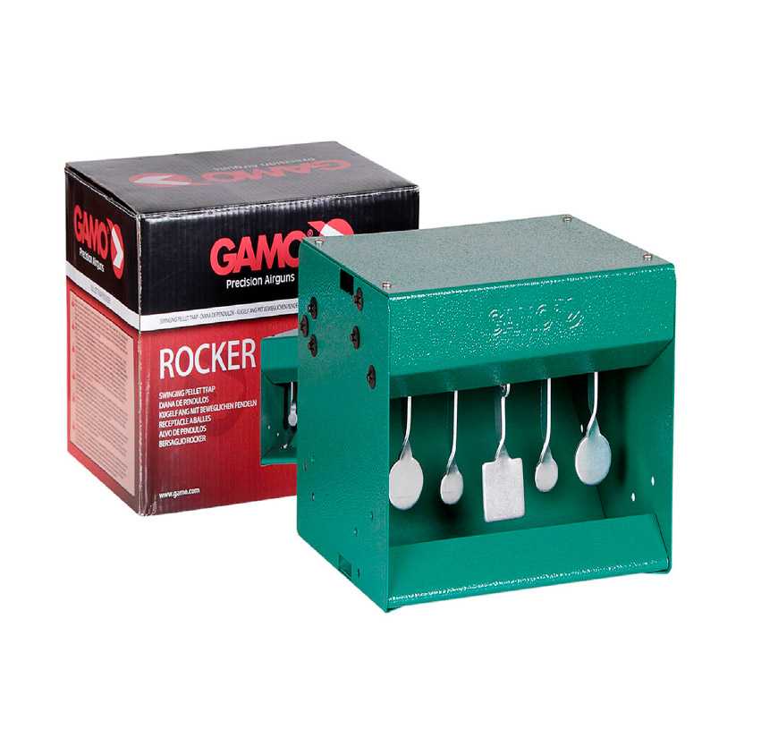 Atrapa Diábolos Metalico Gamo Rocker 5 Siluetas Colgantes