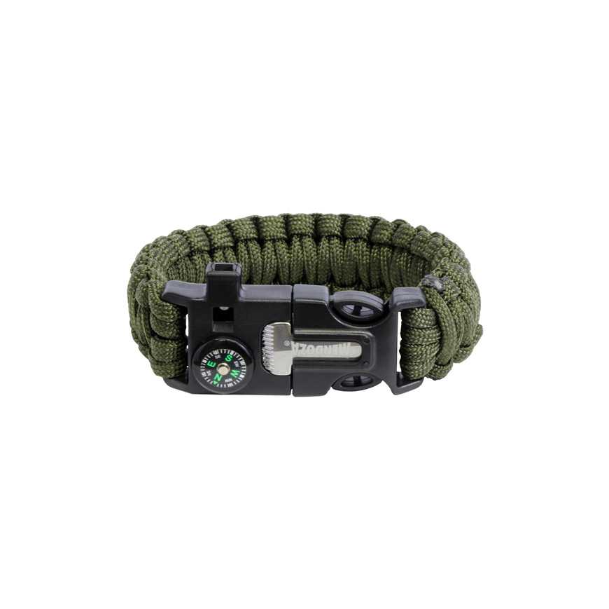 Pulsera Paracord Tactica Supervivencia Con Pedernal Mendoza