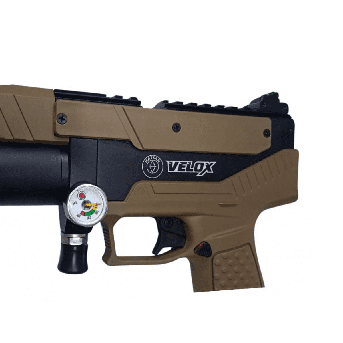 Pistola Pcp Hatsan Velox 5.5mm Semiautomática 12 Tiros Fde