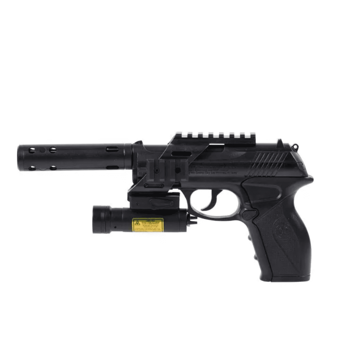 Pistola Co2 4.5 Crosman Tacc11kt2 Tactical Laser Silenciador