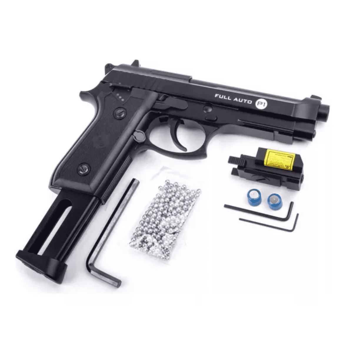 Pistola Co2 Crosman P1 Full Auto Retroceso Mira Laser 4.5mm