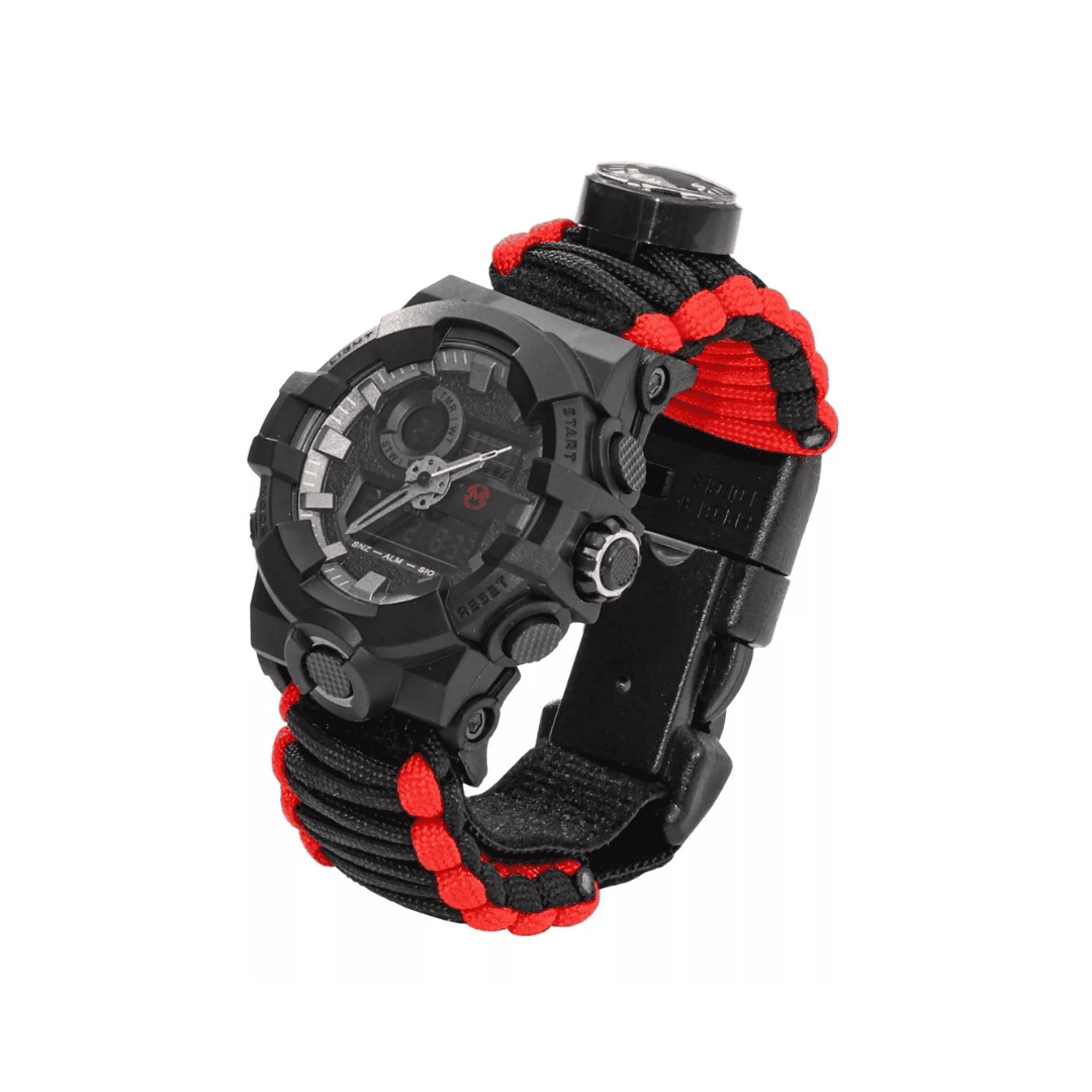 Reloj De Supervivencia Táctico Paracord 6 Dígitos Mendoza