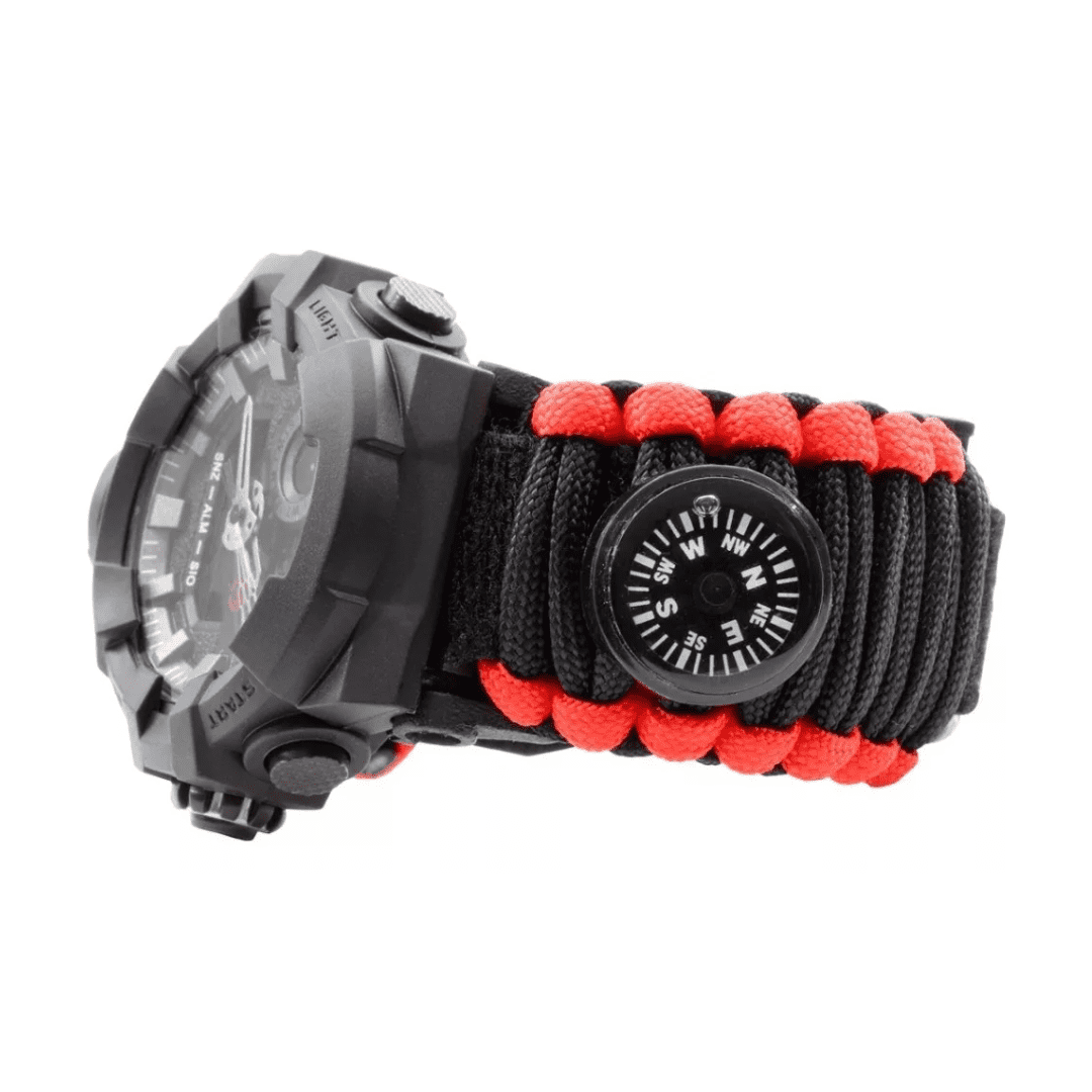 Reloj De Supervivencia Táctico Paracord 6 Dígitos Mendoza