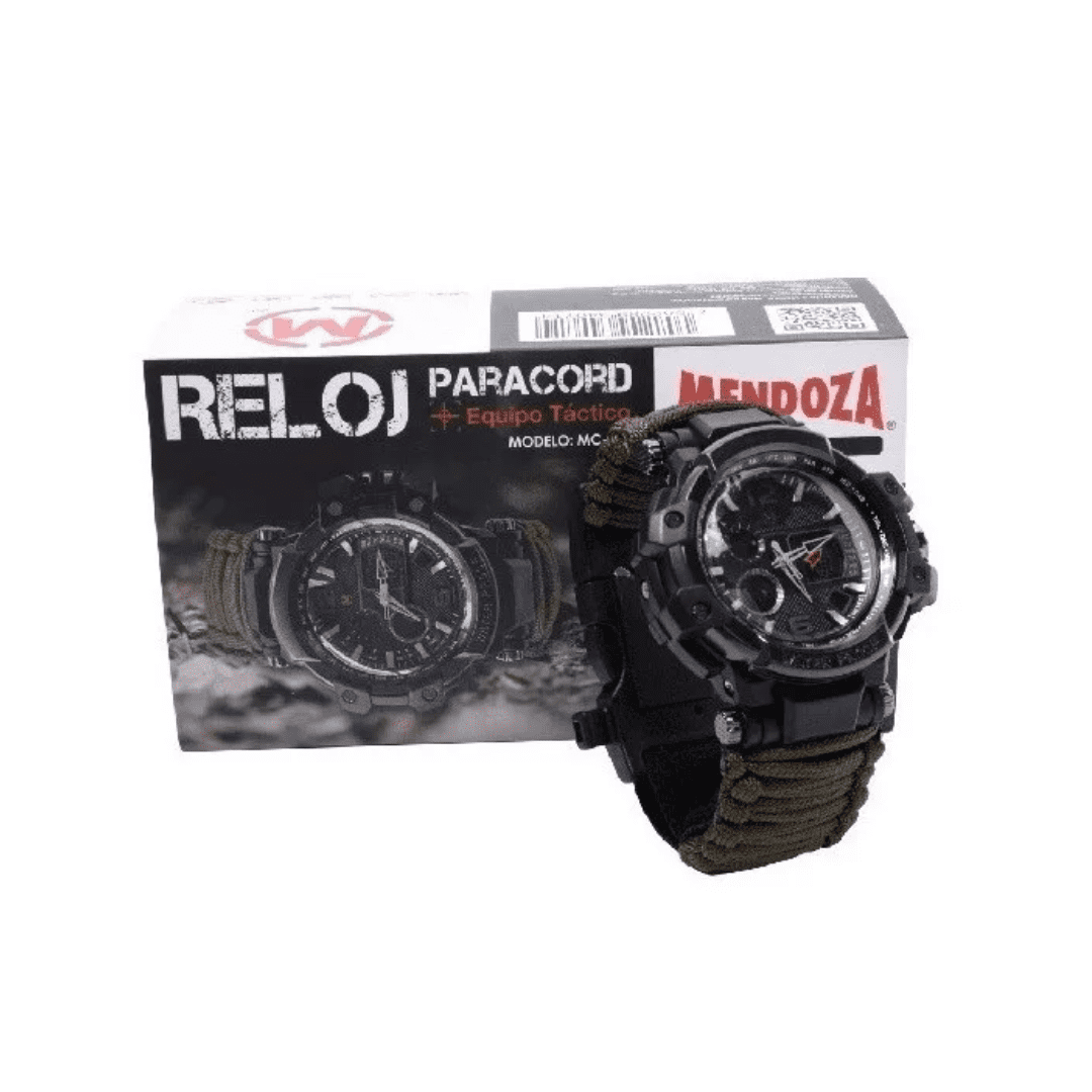 Reloj Supervivencia Paracord Mendoza Mc-009 Militar Táctico