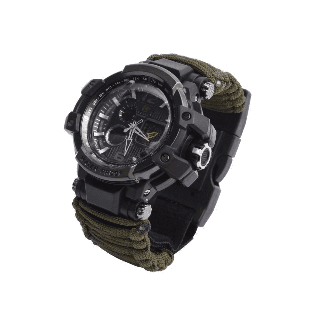 Reloj Supervivencia Paracord Mendoza Mc-009 Militar Táctico