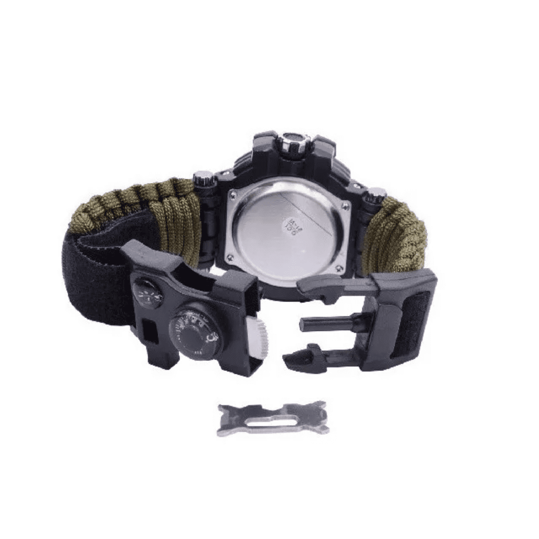 Reloj Supervivencia Paracord Mendoza Mc-009 Militar Táctico