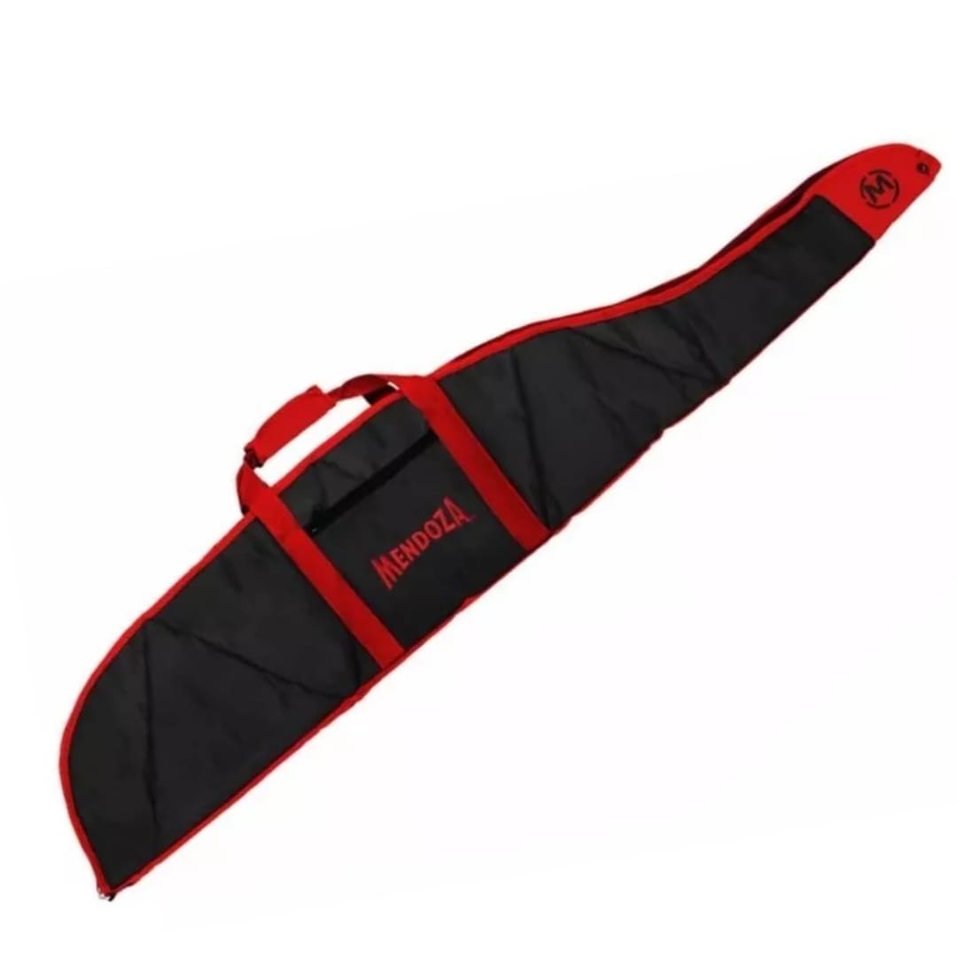 Funda Para Rifle Mendoza Mr-001 Negra Rojo Acolchonada 130cm