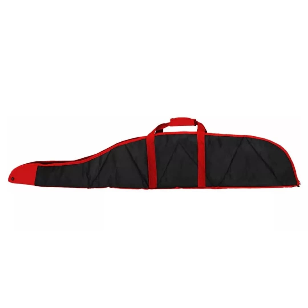 Funda Para Rifle Mendoza Mr-001 Negra Rojo Acolchonada 130cm