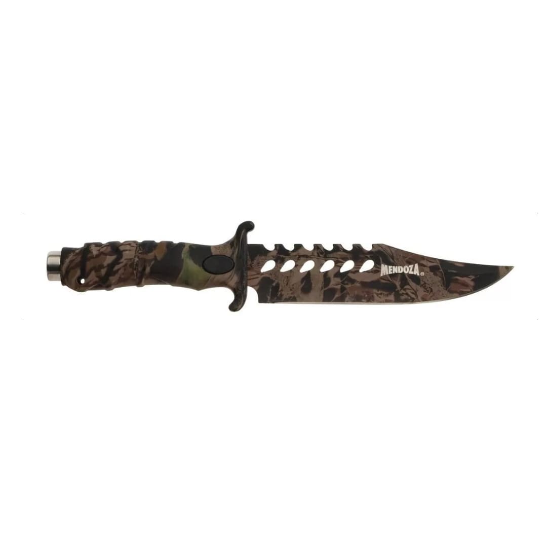 Cuchillo Tactico De Hoja Fija Camuflaje Mendoza Mc-004