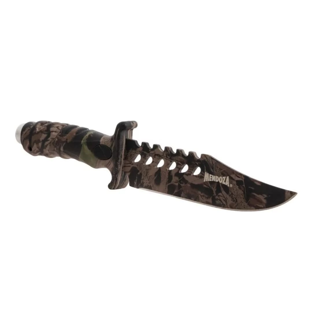 Cuchillo Tactico De Hoja Fija Camuflaje Mendoza Mc-004