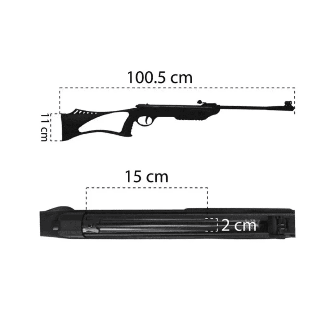 Rifle De Diabolos Xisico Xs16 Resorte 4.5mm Con Mira 4x20