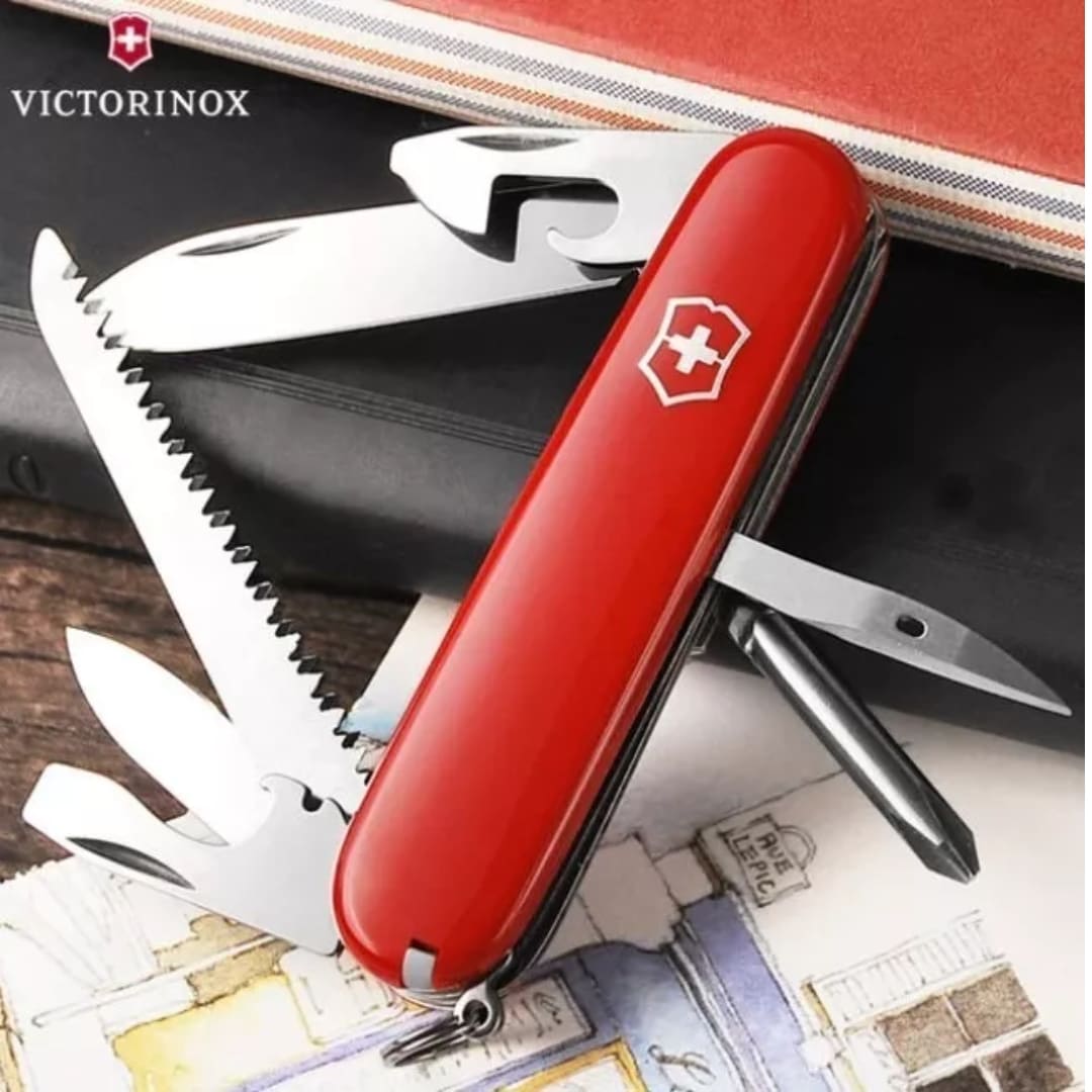 Navaja Suiza Victorinox Hiker Roja Con 13 Usos 84mm