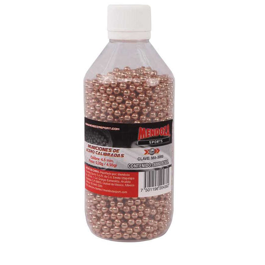 Balines De Acero Bbs Mendoza Ma-3000 De 4.5mm 3000 Piezas