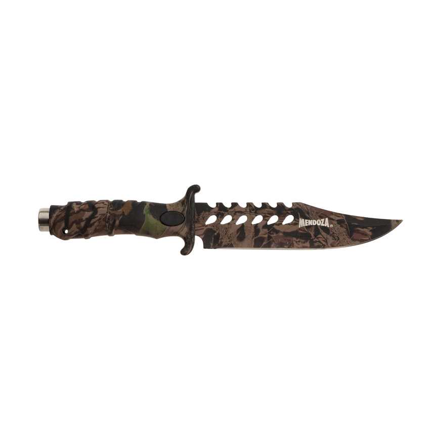 Cuchillo Tactico De Hoja Fija Camuflaje Mendoza Mc-004