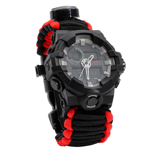 Reloj De Supervivencia Táctico Paracord 6 Dígitos Mendoza