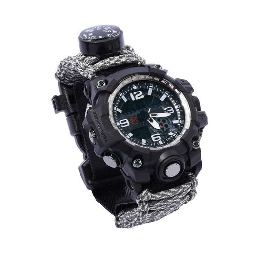 Reloj De Supervivencia Táctico Paracord 12 Dígitos Mendoza