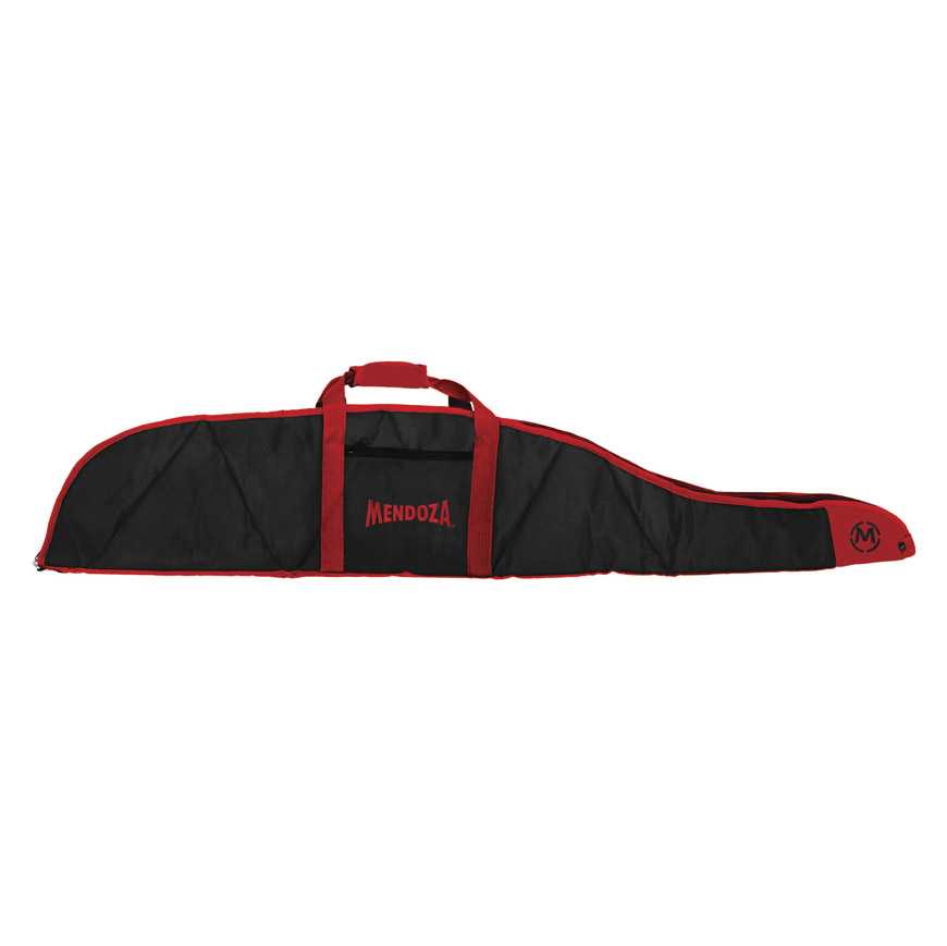 Funda Para Rifle Mendoza Mr-001 Negra Rojo Acolchonada 130cm