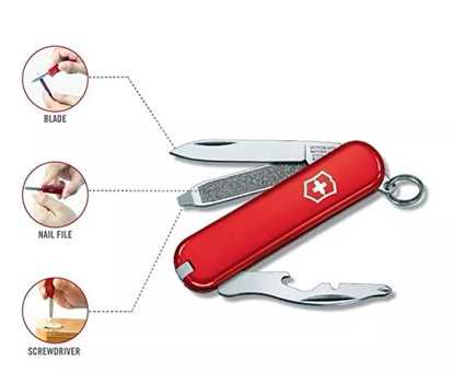 Navaja Suiza Victorinox Rally 9 Usos Multiuso Camping 58mm