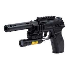 Pistola Co2 4.5 Crosman Tacc11kt2 Tactical Laser Silenciador