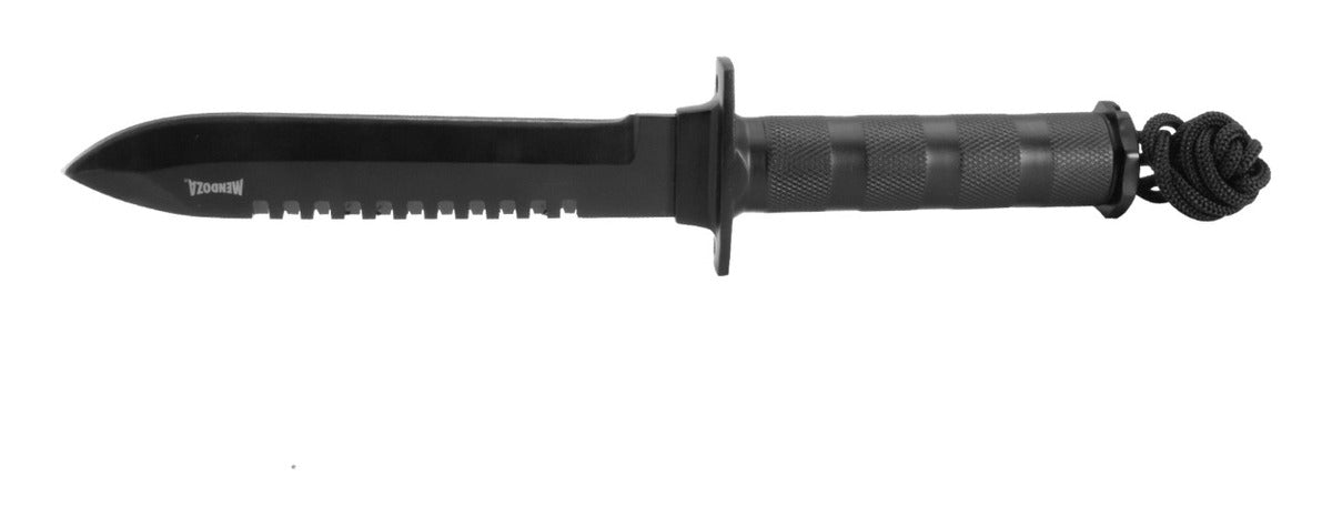 Cuchillo De Supervivencia Mendoza Mc-034 Con 11 Accesorios - Negro - color: Negro