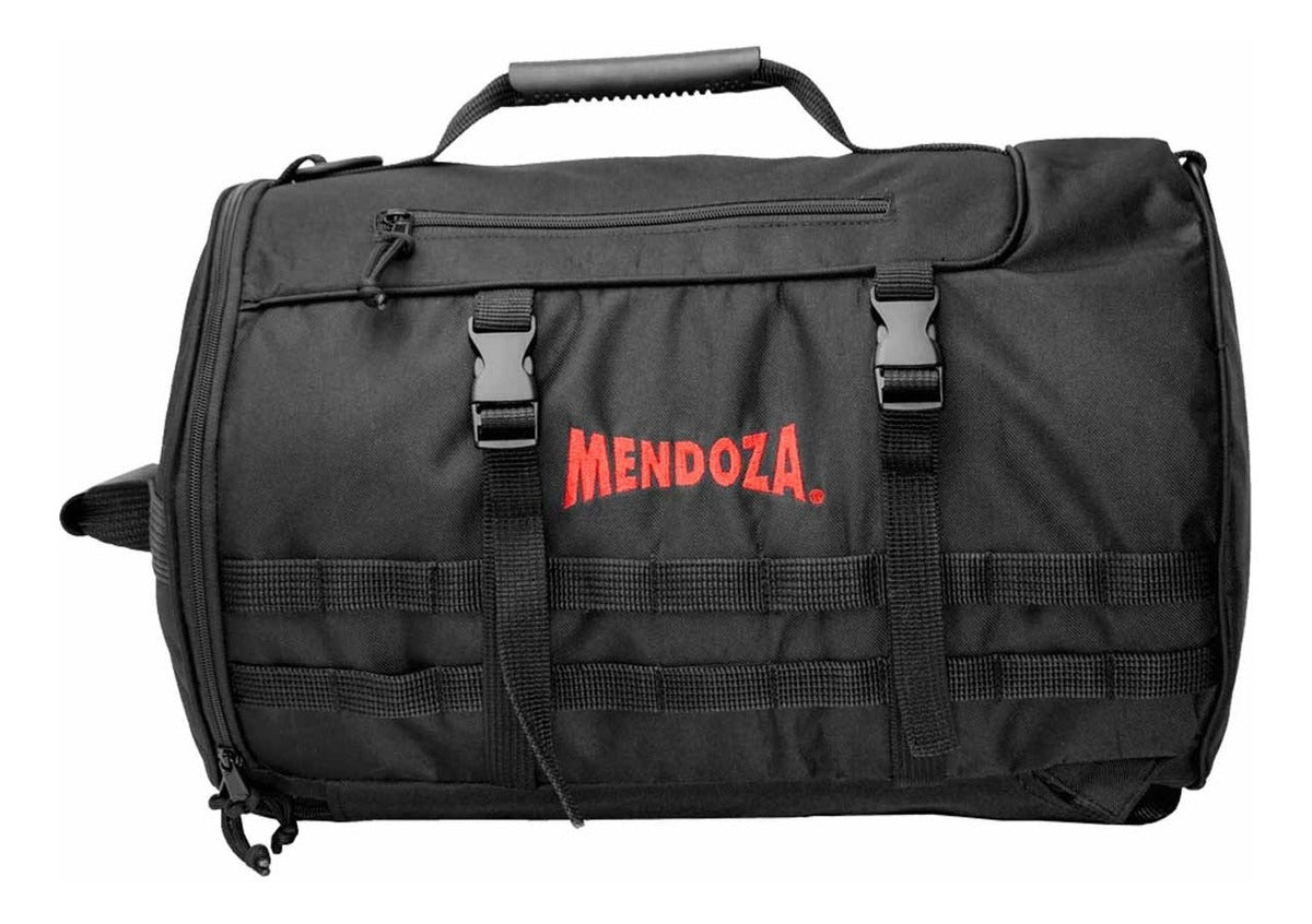 Maleta Mochila Mendoza Mh-008 Negra 4 Formas De Agarre