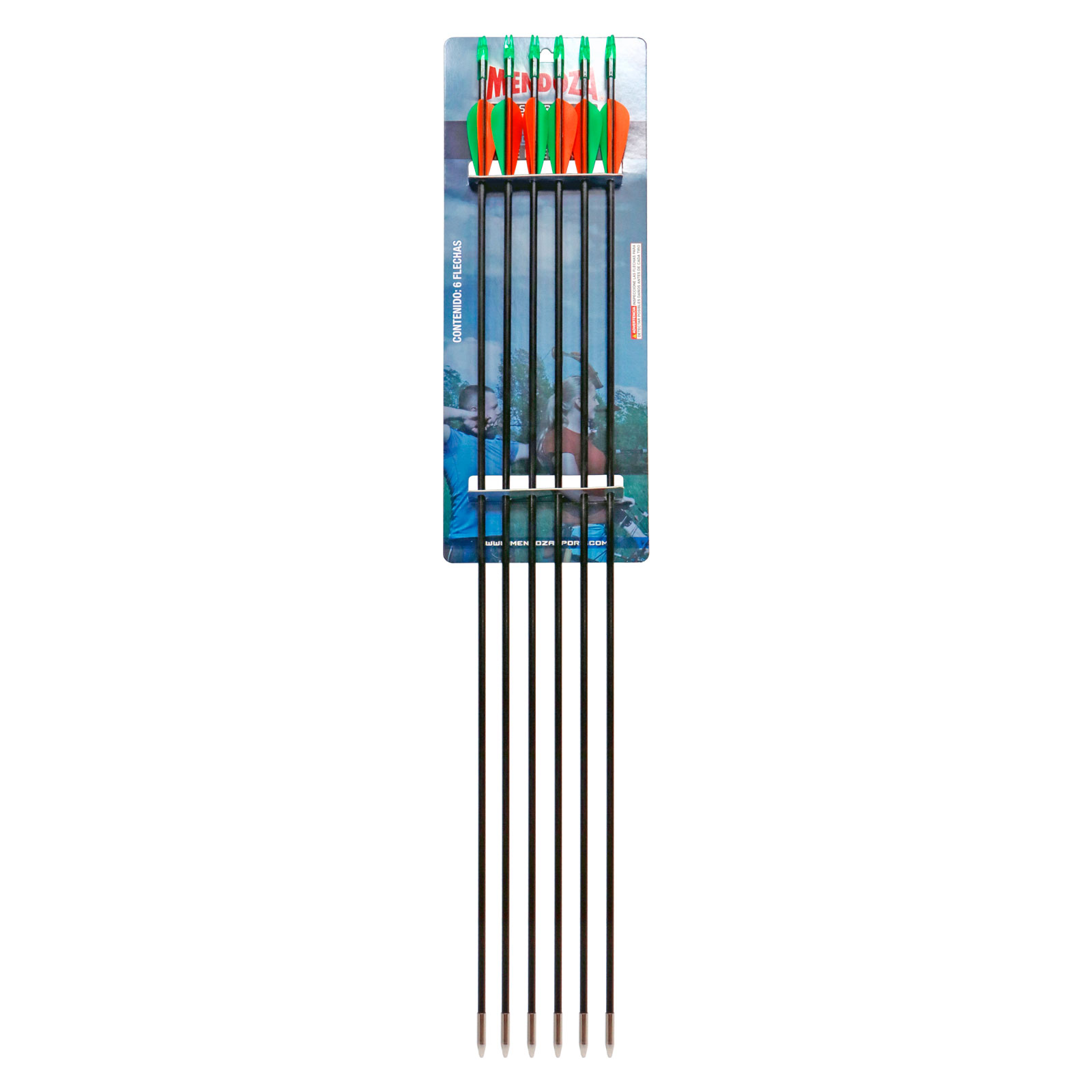 Flechas Para Arco Fibra De Vidrio Mendoza Mar027 5 Pack 76cm - TIRO  DEPORTIVO MX