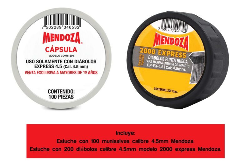 Munisalva 100pz Y Diábolo Mendoza 2000 Express 200pz 4.5mm_1